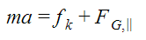 An equation to find a block's acceleration An equation to find a block's acceleration
