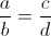 The product of the means is equal to the product of the extremes The product of the means is equal to the product of the extremes