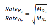 Using Grahama's Law to compare the rate of effusion of hydrogen and oxygen Using Grahama's Law to compare the rate of effusion of hydrogen and oxygen