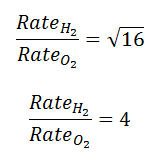 Using Grahama's Law to compare the rate of effusion of hydrogen and oxygen Using Grahama's Law to compare the rate of effusion of hydrogen and oxygen